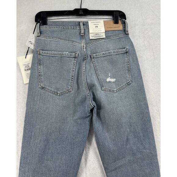 Citizens of Humanity Sabine High Rise Jeans Size 26 Confessions Distressed - Picture 12 of 16